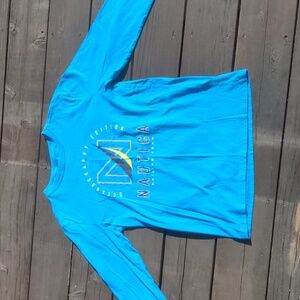 Nautica Blue Long Sleeve Shirt For Boys